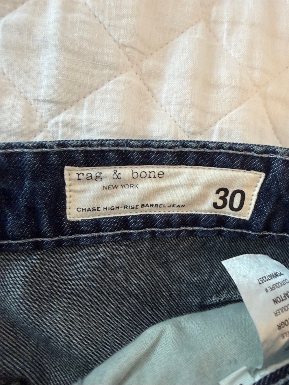 rag & bone Women's Grafton Chase High Rise Barrel Jean - Picture 4 of 9